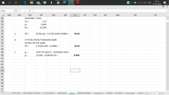 C w A ENG 05:10 22-03-2020 99+ 21 Х DS45 . DM DN DO DP DO DR DS DT DU DV DW DX DY 28 MAYNARD STEEL 29 D1 = 30 31 3.17 3.80% 1
