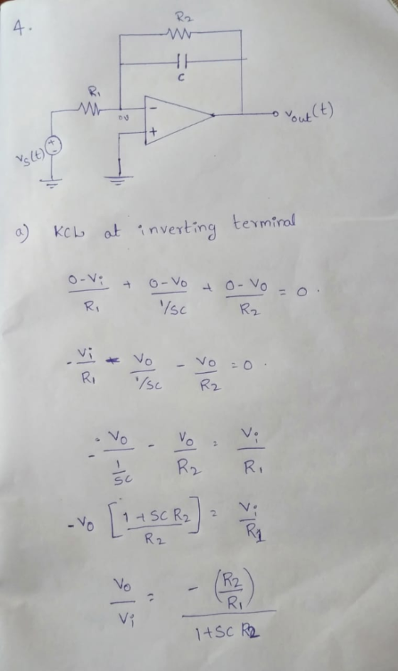 out o)Kc t i i nvertinq termiral R, /sc R2 S c R 2 1tSc恤