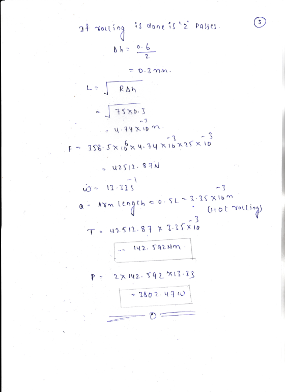 af rolling is done is q pages. 2 20. 3nm. . : Roh a $7580.3 4.74 x 10^ :- 358.50 16x 4.74 x 16 x 25 x 10 - 42512.87N w13.13