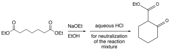 EtO O NaOEt aqueous HCI EtO OEt ETOH for neutralization of the reaction mixture
