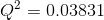 Q^{2}=0.03831