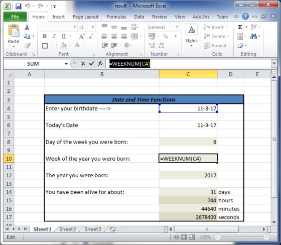 result - Microsoft Excel File Home! Insert Page Layout Formulas Data Review View Add-ins Team ア 를ゴ| General Delete. EA , Past