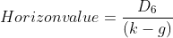D6 Horizonvalue = 11