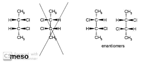 H-c-ci cic- H-Caci CGCH CH₂ CH Cic- HH¢-ci H-Caci circa Cry Cry enantiomers cmeso with / Mesonner