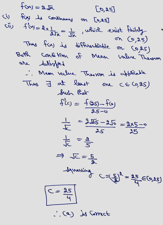 from =23 foy is continuary ch [o, as on [0,25 cily fw = 2x1 La for which exist finitely are on 60,25) Thus fons is different