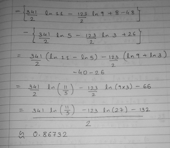 341 en 11 123 ln 9 +8-48 2 2 2 {341 ans 123 en 3 +264 +25) 341 (en is - la 5) - 123 (lnq + dn 3) 2 -40-26 - 123 en (9x3) - 66