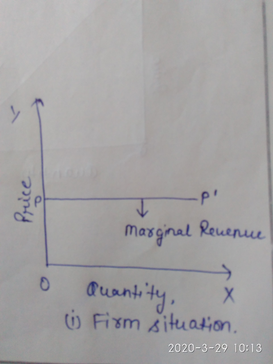 P marginal Revenue o Quantity, X o Firm situation, 2020-3-29 10:13