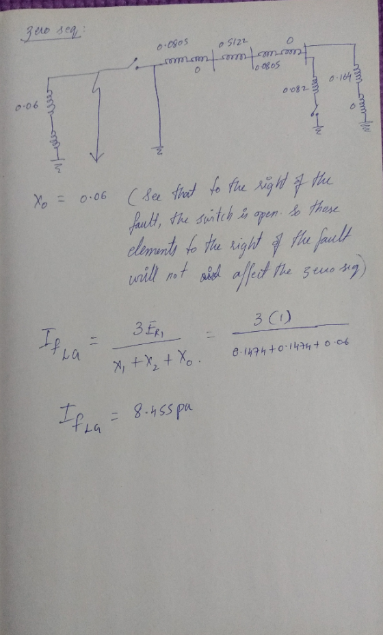 zero seq 0.080s 22150 trecerea freue frecreuer 0 10.080SF 0.0823 نور wewe mwen 0.06 س تكون الم Xo = 0.06 (see that to the rig