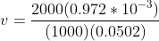 2000 (0.972 10) (1000) (0.0502)