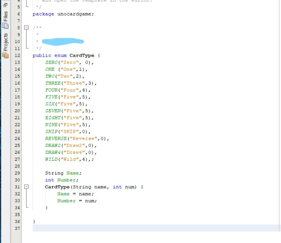 را اراده ج دا ما ها هم اليها و دے ، می داد که ما ده Files 4 package unocardgame; Projects public enum CardType { ZERO (Zero