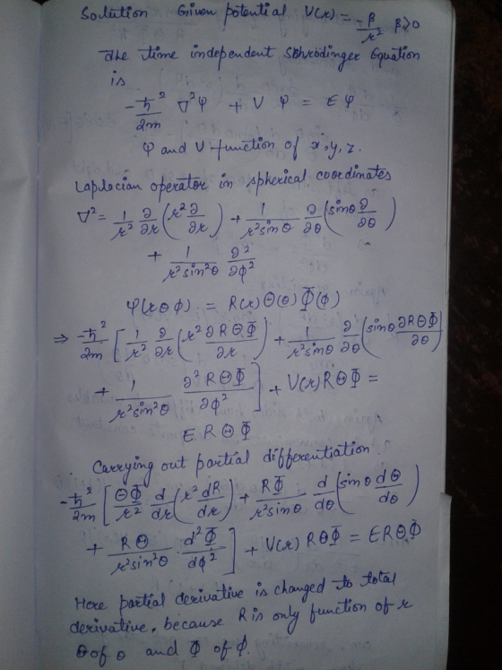 IA on a e de tere paitial derivative is chauged Jo tota derivative ivative, because R ino