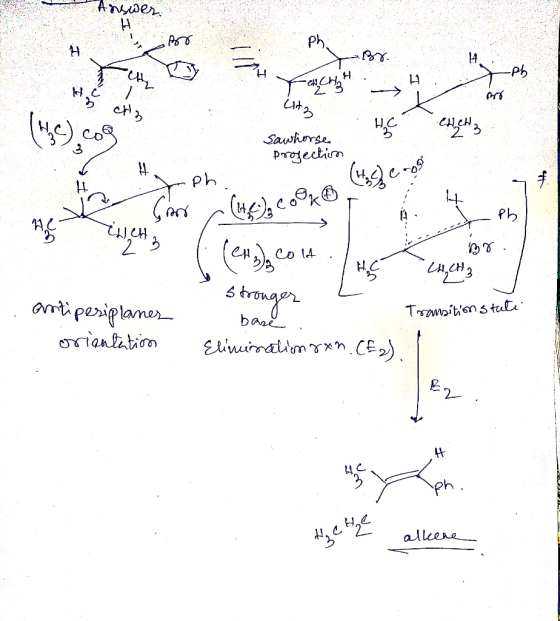 Answer Ph H 14 -Ph (49 Sawhorse Djectim ph Co l4 anti periplamer Tmitn stul bar riantation Elinumalim *n CE allkene