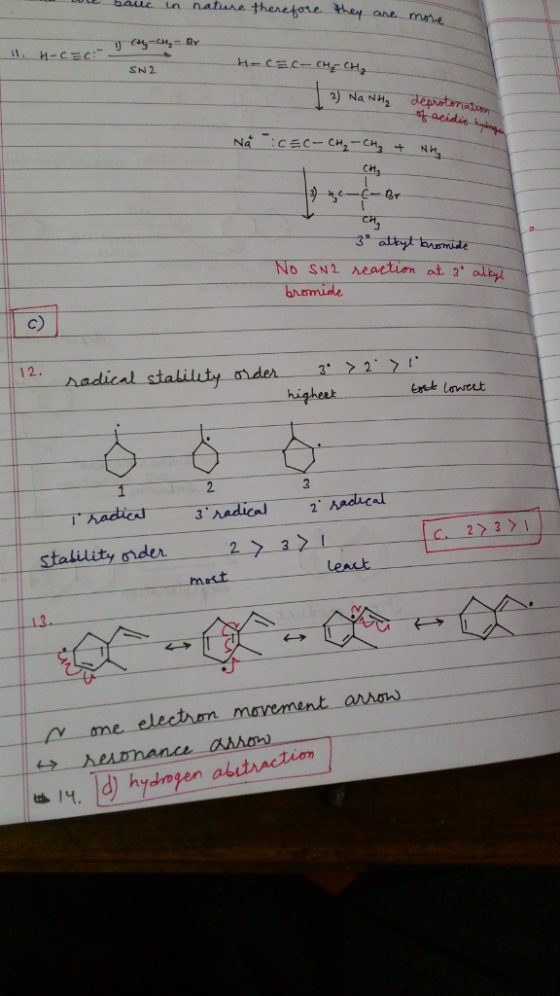 CH c) 2 Aadical staliluty C 23 ơnda 13.