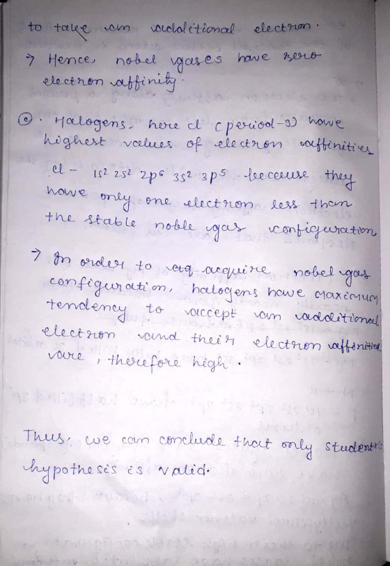 electron. voolal itional to talee am > Hence, ele ctron affinity nobel vgas es have sro cperriool-3) howe tives hoghest voele