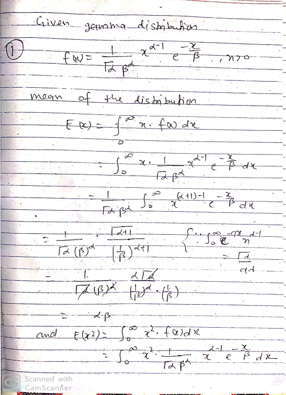 Given_Jetha_disbabulic txa e Bano K Rie mean of the distribution € () = f no fa die (ex. तर a o (+1) | B du o qad L TA To (B