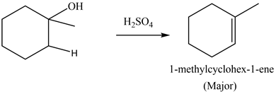 ОН
HO
H2SO4
1-methylcyclohex-1-ene
(Major)
T