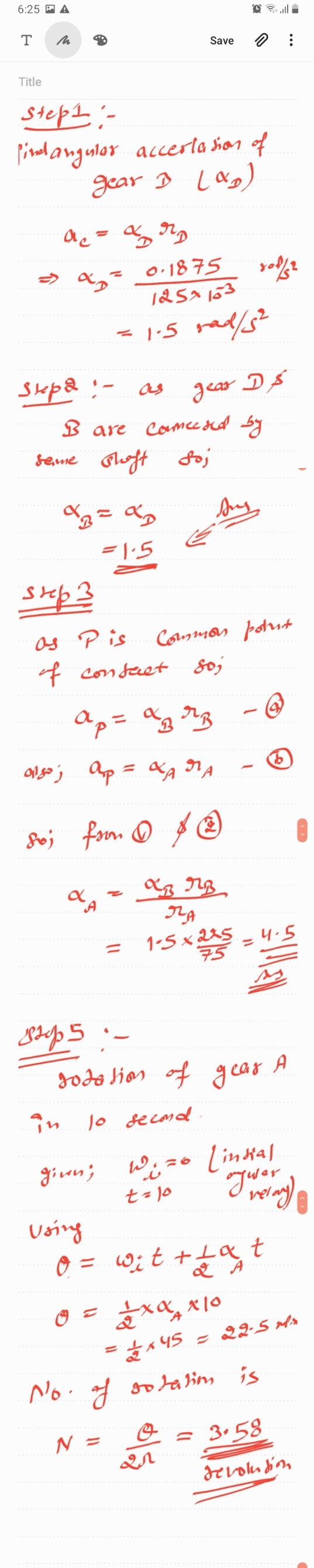 6:25 A т Save Title Siep1 redangulor accerla hion f Jear La) O.1875 I&sa l3 1-5 as Skp as B are camcesd seme t 5 SH as Pis A