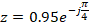 z = 0.95e