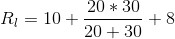 20 * 30 Ri= 10 + 20 + 30 +30 +8