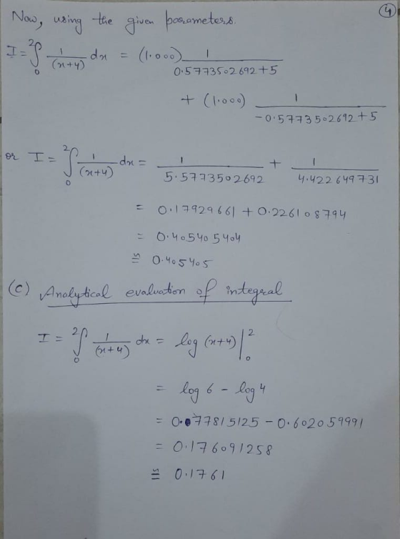 Now, using the given parameters. I- - dn = (+4) 0 0.5773502 692 +5 + (1.000) -0.5773 502692 +5 or Ia Pontu -dre (2+4) 5.57735