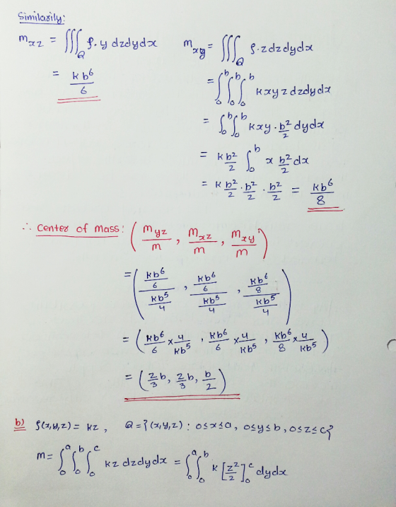 bb,b 6 6 42 2 . Center of mass myz Mzz m k b 6 2 6 니 33 2- kzdzdyclx = (arb