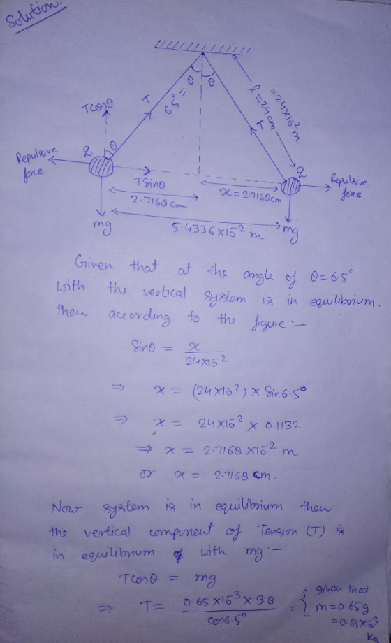6 2. ma 336X6 m Given that at the ongley 6-65。 Loifh thu verticalom is in equlblbnium 2LX2 No ystom is in equilbium thou tha vertical com(fonent cor Tengion (T) ibyum given that