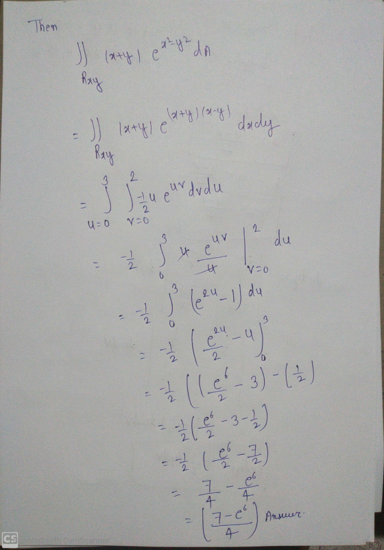 Then ay2 dA I laty) e Ray alty) (ary) I latyle dady Ray 3 2. eurdodu - u e 2 N=0 u=0 2 3 uv du 4 e t Vzo 0 3 du (624-1) To 24
