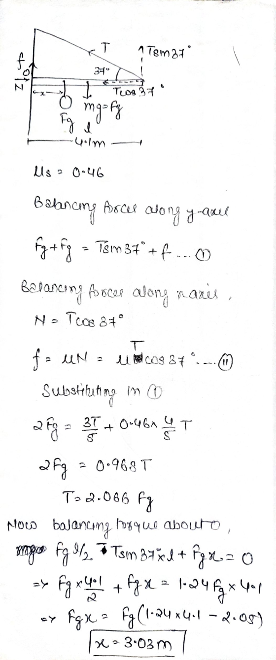 T ИТgma1 3° N TLOS 3 F mg = fg ч - •Iүү Us а О•Чо forces along y-axl htta - Tim34 Balancing T&m 31°+ ... 0 Balancing Procee