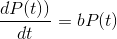 dP(t)) = 6P(t) dt
