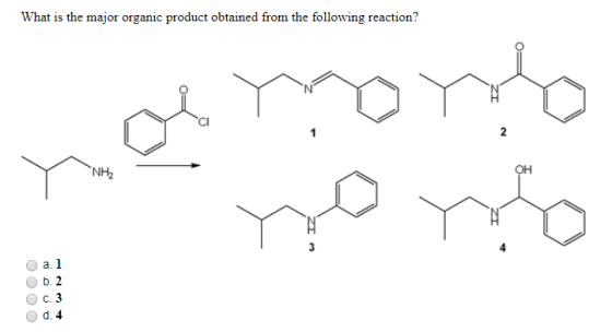 What is the major organic product obtained from the following reaction? ZI NH2 nomoro Yo nos IZ W OOOO wood