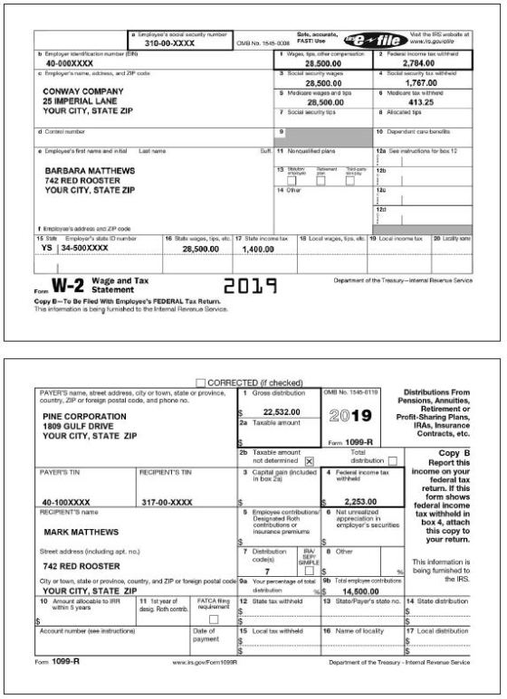 Sete, accurate, FASTI Use a Employees soaal secunty numoar 310-00-XXXX Vint the IRS webate at www.vo.gowedlo e+ file OMB Na.