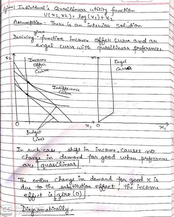 I given: Individuals Quasilinear utility function - UCR1, R2) = log (2) tuz - Assumption. There is an interior solution 1 gi