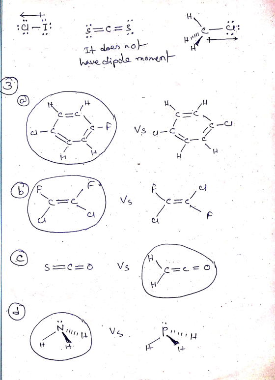 Ji S=CES CSS SH. Hirille ..It does not have dipole moment I 3 - C - B zo .. vs Seco