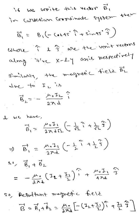 we write this vector Bi Where 수 오 in cartesian Coordinate system then B = B, (- cosas it sings of e Î . are the are the unit