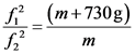 (m+730g)
m