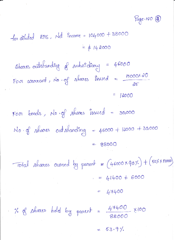 NO 104000 t38000 -fo1 diluted EPS, Nt ?ncome 14000 Skares eutarandigbadliong 46000 15000K &0 of hanescd Foo aoaant, No 25 62