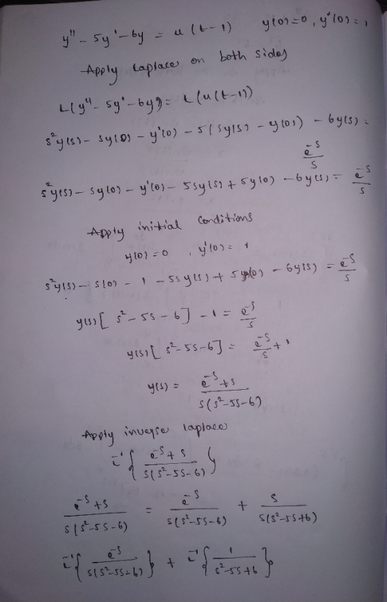 y s4 -by - ult-1 you-o, y 100= Apply captace on both sidos L194 sy-by g = (ult-11) sys- syloi - yto) - 51 syls - 403) - byl