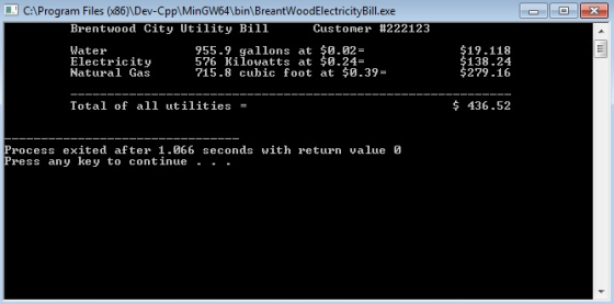 CProgram Files (x86)\Dev-Cpp MinGW64\bin\BreantWoodElectricityBill.exe Brentwood City Utility Bill Water Electricity Customer