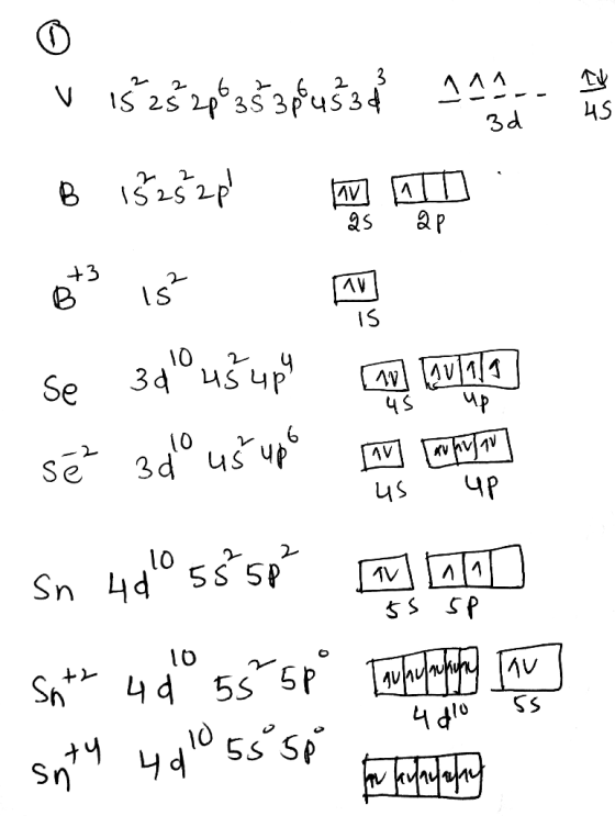 2. 2. S 25 2p35 3pus34 3d AV aP +3 s AV IS 10 3d 4p Se (0 se 3d us ups AV ЧР Sn 4d 555p Sn 4d 5s 5P SS 4 10 hts 4d10 5s SP