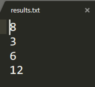 results.txt como