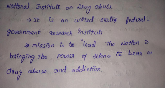 Natonal Tnstitut on ug abuse anuntad stalig fedural- is yover nment 2esearch nstitat mission to lead The Nation bainging the