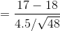 17 – 18 4.5/48