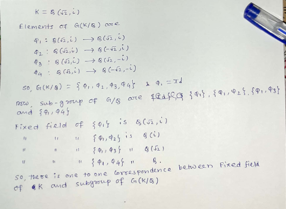 k=8 (52, i) Elements of G(KIB) are 4,: 8(521) ► 8 (52,6) 02:8 (52, i) 8(-52 ,i) 03 : 8 (32,1) + 8 (32,-) &4: B (52, i) 8 (-62