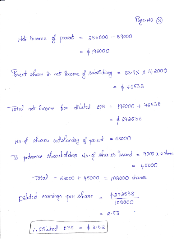 Fege NO 23 poert Net Pncome - 89000 85000 4196000 rent hane ineb ome of ubaidliany 53.9 142000 6538 Total nes income or dlute
