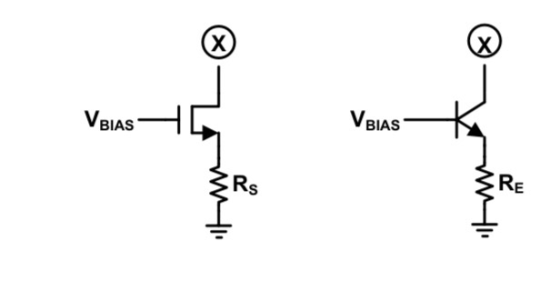 X x VBIAS VBIAS Rs RE wi