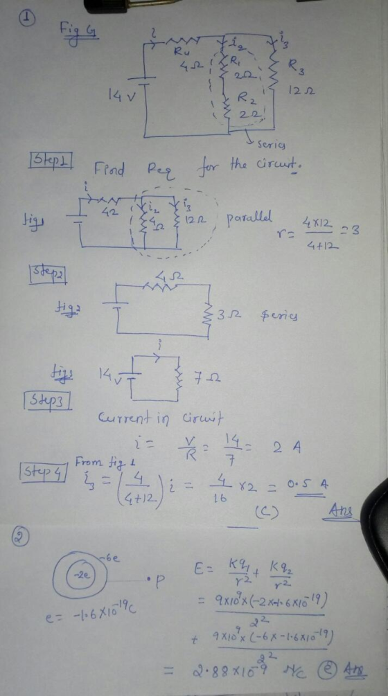 Ro R3 14 v 122 I series Steps Frond Reg for the circuit. 3 calld ( 42 12 parallel 4x12 23 r- 4+12 Higa 32 series (steps | cur