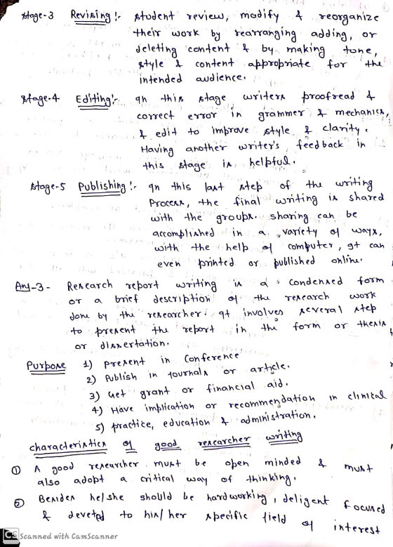 error even stage-3 Revising ! student review, modify & reorganize their work by rearranging rearranging adding or deleting co