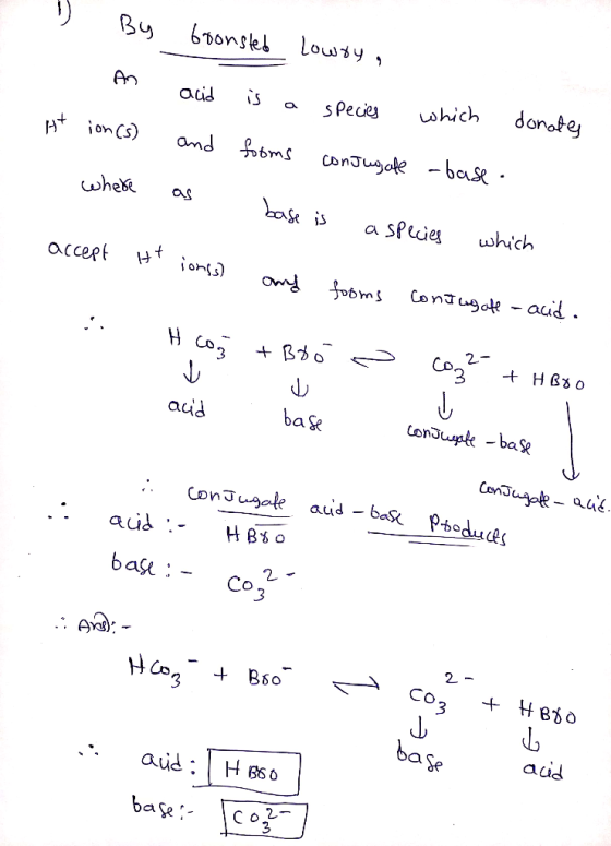 By 6nonsei Lowty donotey which aid s Peces H on Cs) and obms ConJugole -ba& wheke as a splcies which accept on On obms Conaug