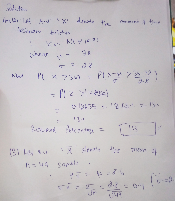 Solution bitches. Хи = Ans (2) let revi X! denote the amount of time between NIM102) where 32 r = 2.8 Now P ( X 7367 P(X-4 -t
