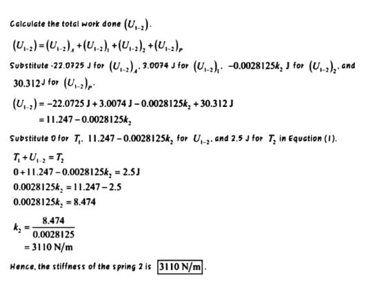 Calculate the total work done (U.-2). (U-2) = (U,-z), +(U-2), +(U-2), +(U.-2), Substitute -22.0725 for (U.-2),.3.0074 J for (